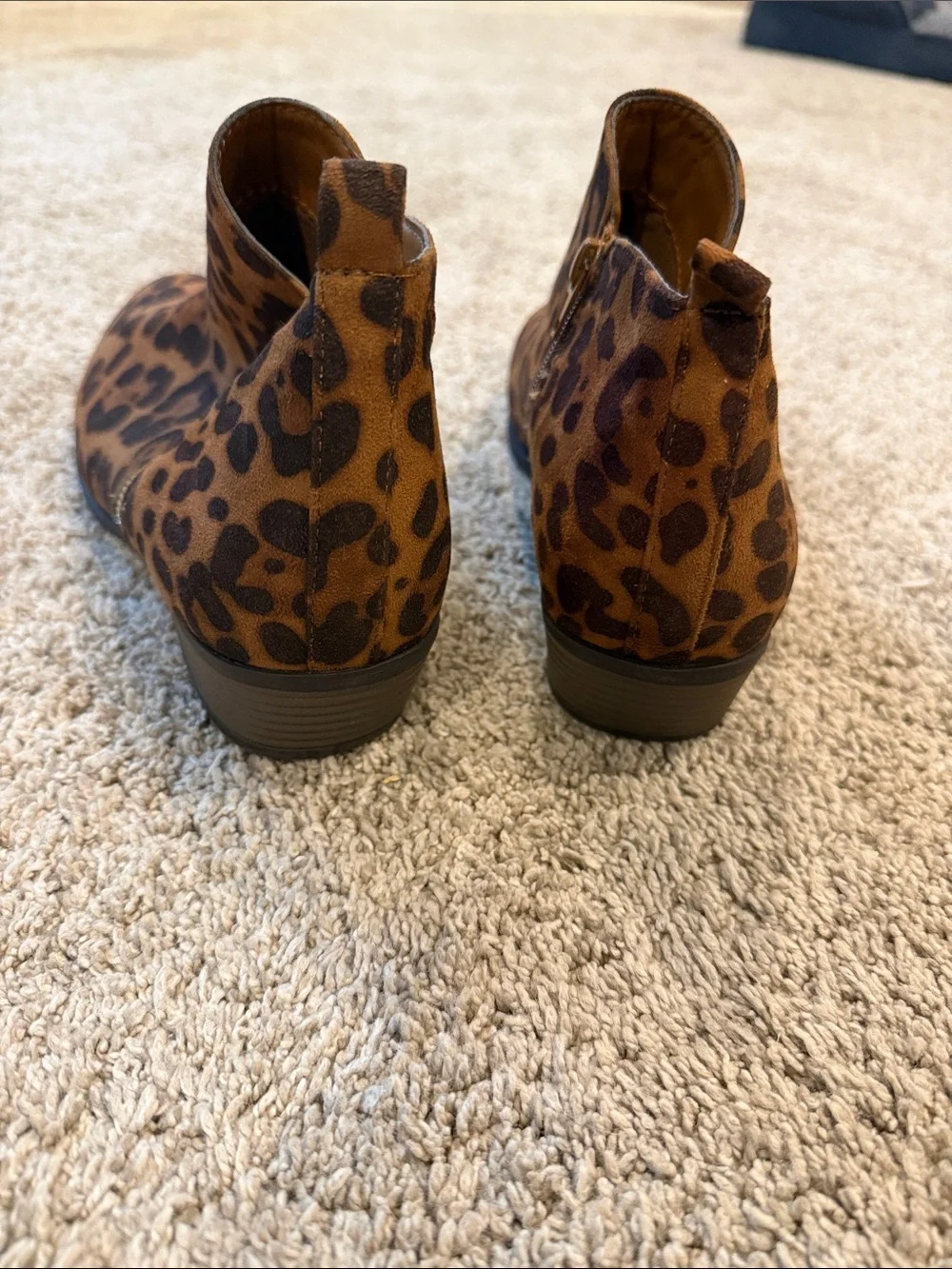 Pierre Dumas Leopard Print Ankle Boots - Brown & Black